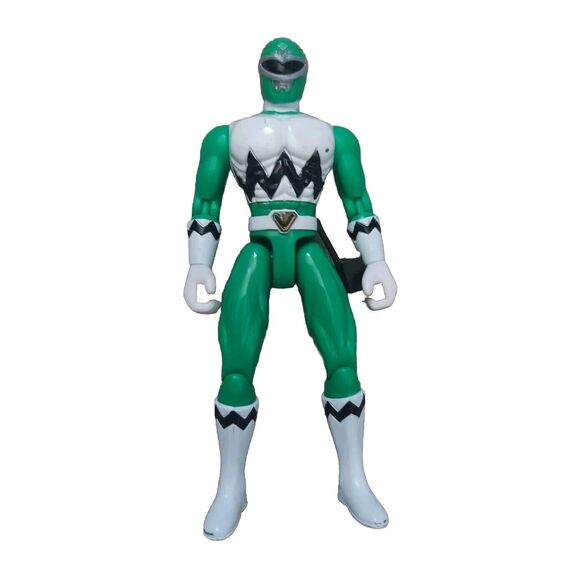 1998 Bandai Power Ranger Lost Galaxy Talking Green Ranger Figure 5 inch Retro - Picture 1 of 6